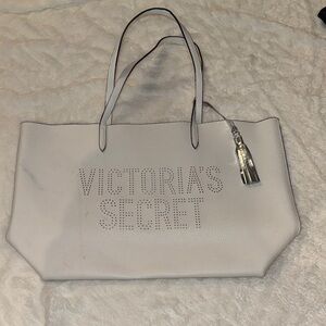 Victoria's Secret Light Gray Tote Bag